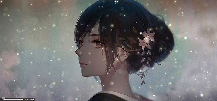CSS3 MP3音乐播放器结合满天星星背景动画特效 - 溯柯网