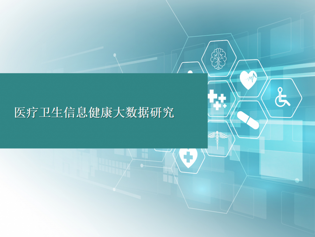 医疗卫生信息健康大数据研究PPT模板