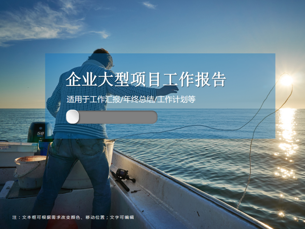企业大型项目工作报告PPT模板