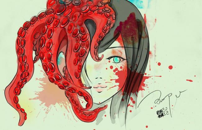 ​原创分层手绘插画