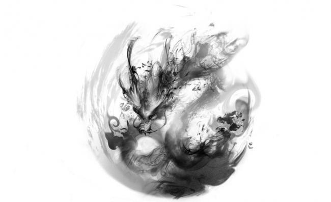 ​中国龙水墨画
