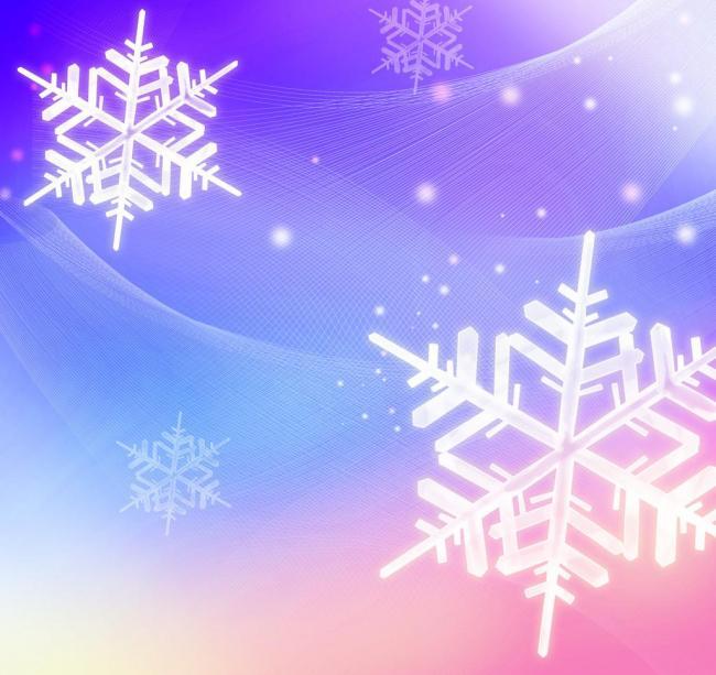 ​梦幻雪花背景