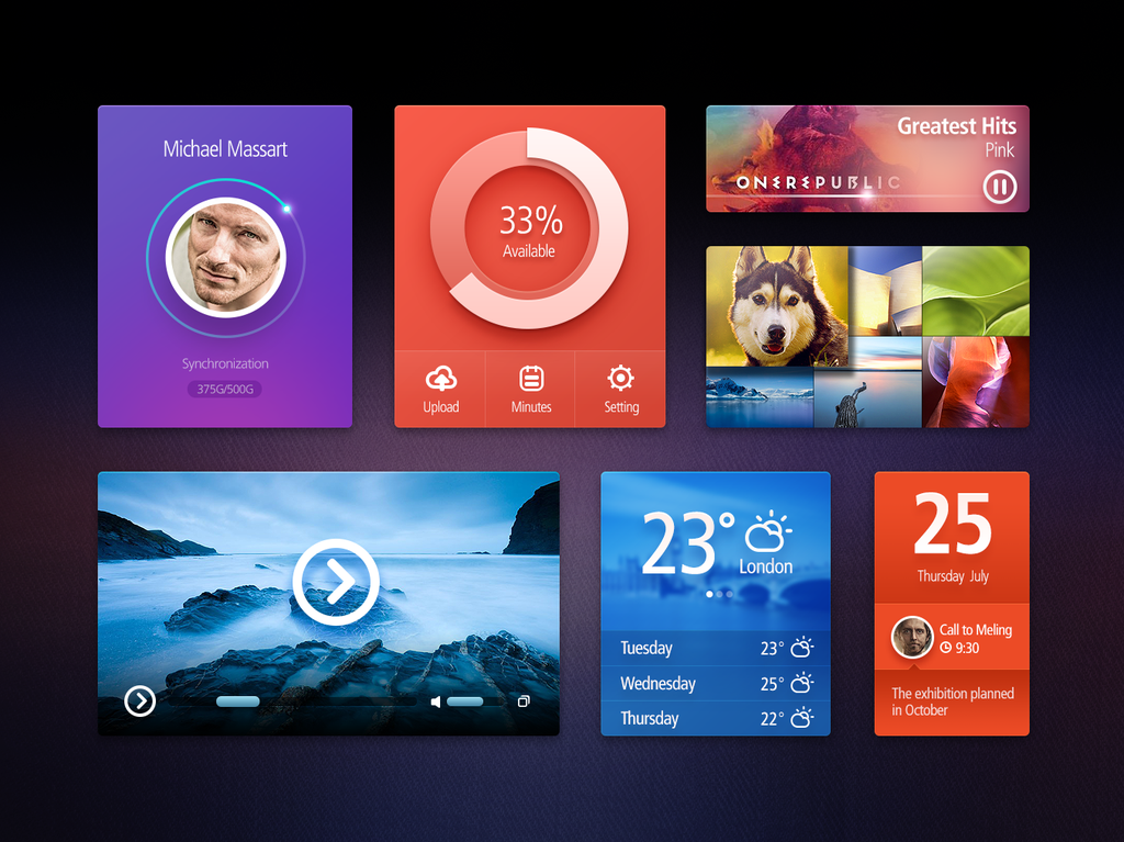 ui kit界面设计UI素材