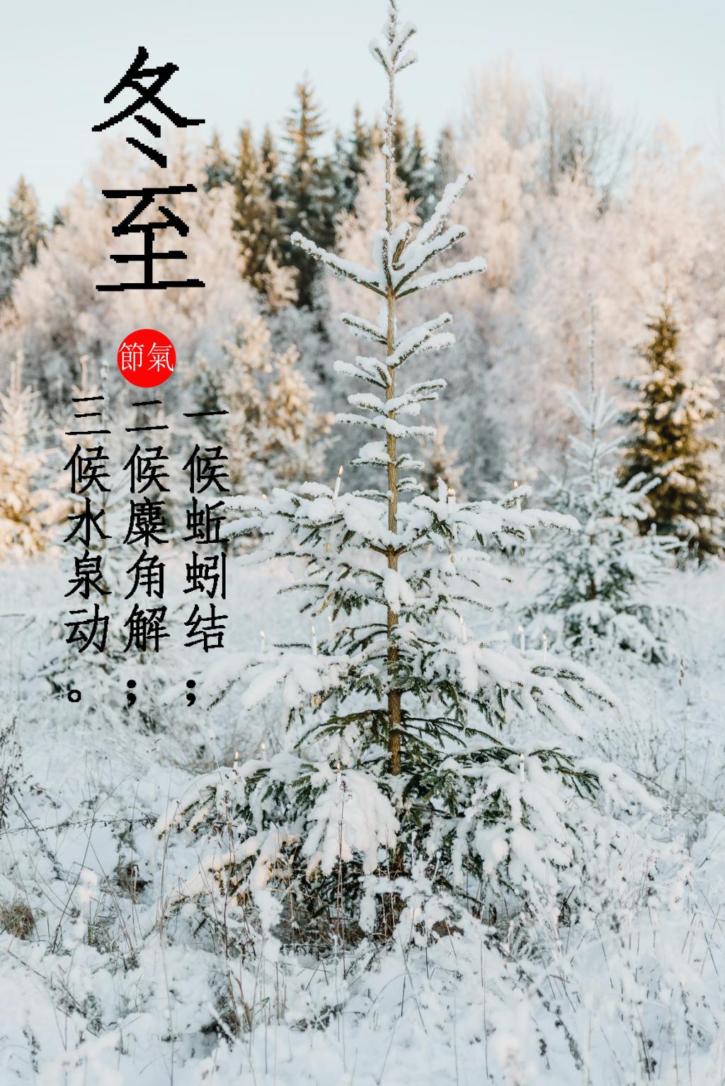 二十四节气冬至三候图片