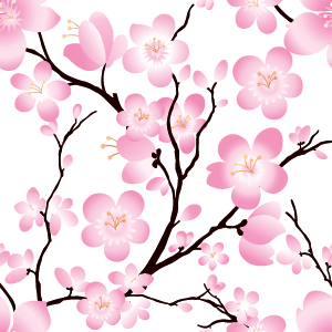 樱花无缝背景