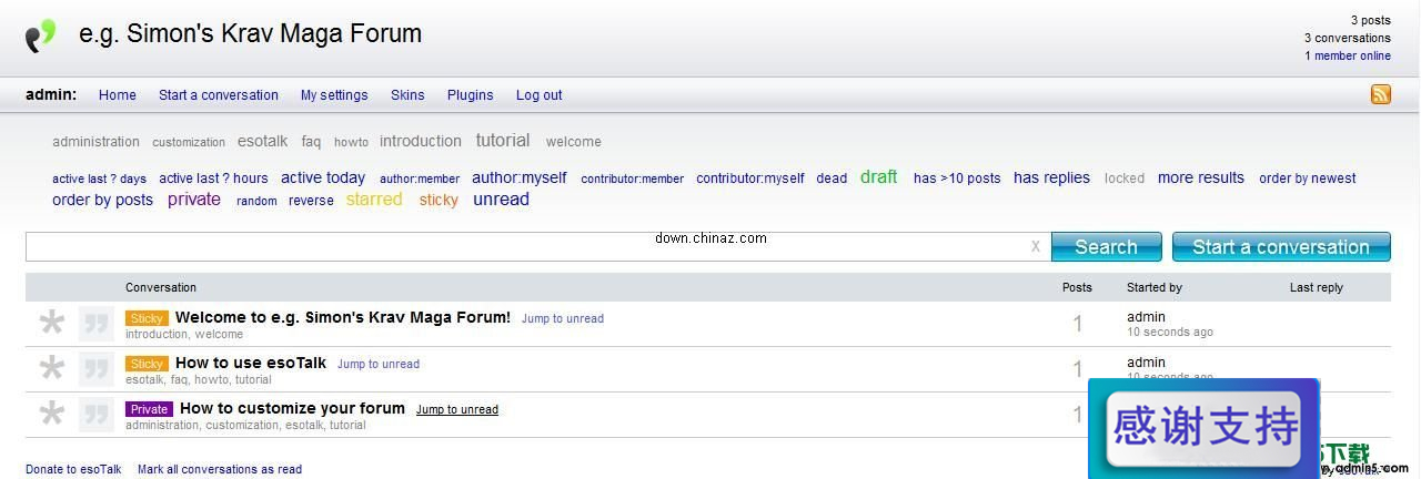 esoTalk v1.0.0 beta 2