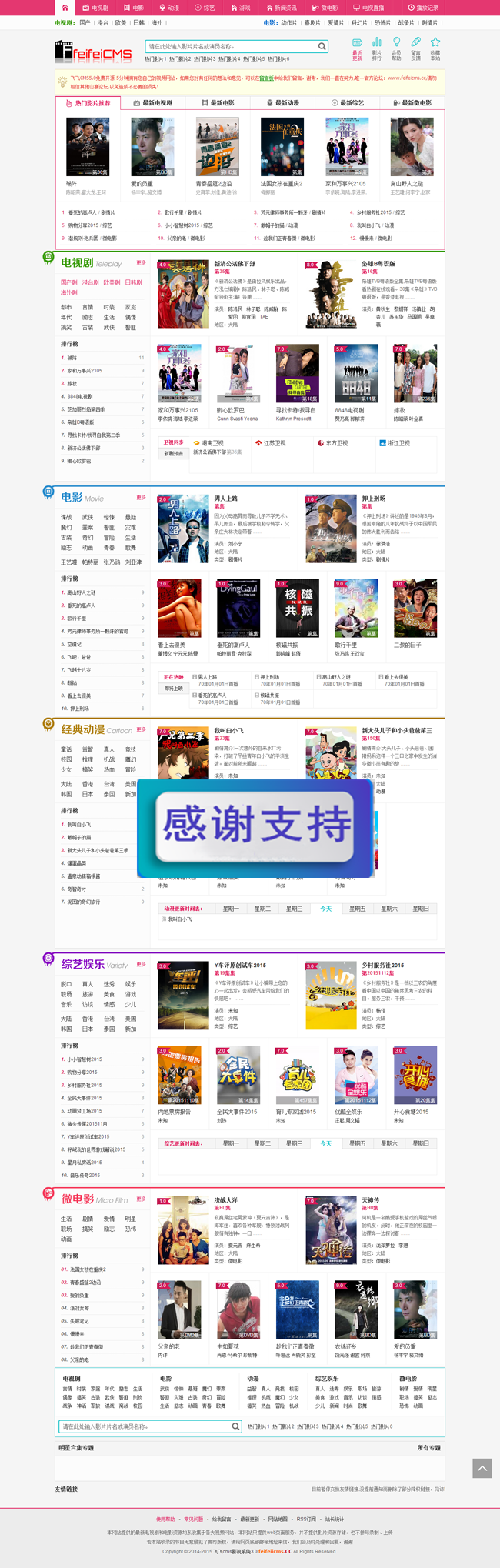 飞飞影视cms系统
