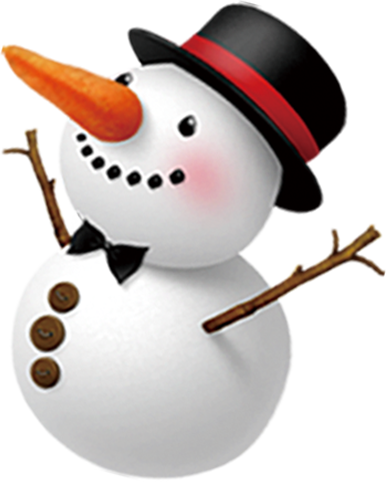 可爱的小雪人png图片