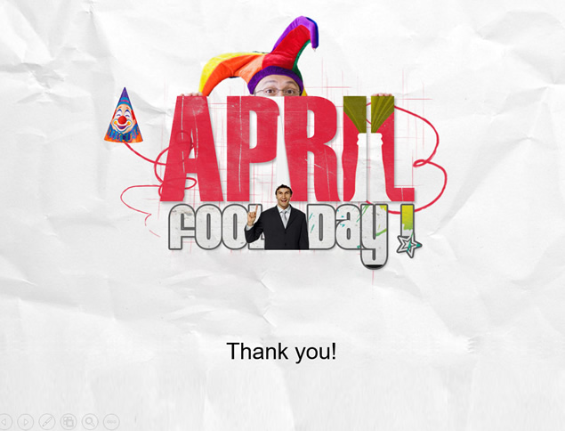 小丑在整蛊——April Fools\'Day愚人节ppt模板