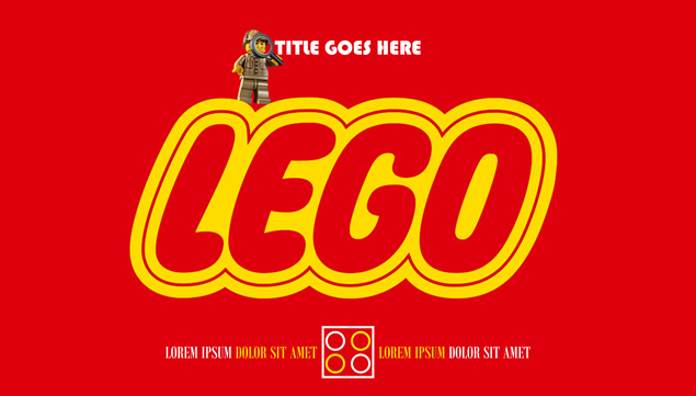 乐高（LEGO）风格乐高积木主题ppt模板