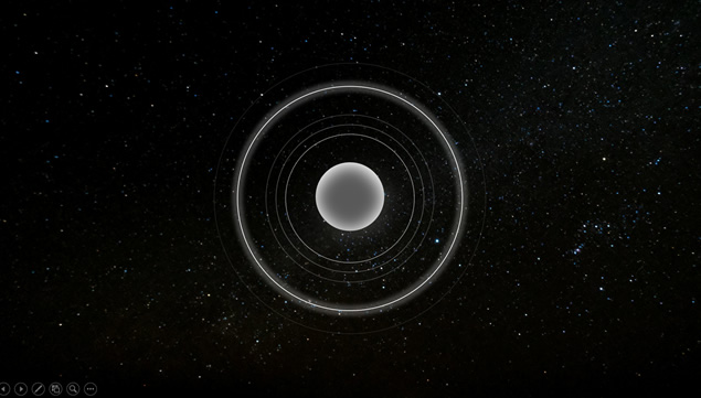 酷黑宇宙星空背景荧光圈创意未来科技感公司会议工作总结ppt模板