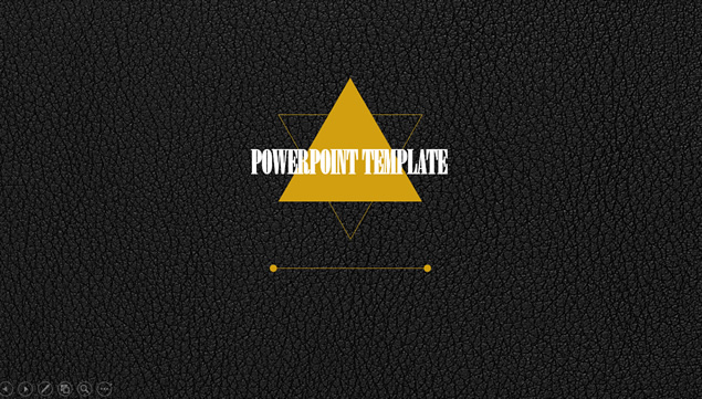 几何图形线条创意尊贵皮革背景土豪金工作汇报ppt模板
