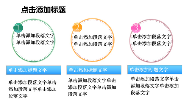 并列圆环图表