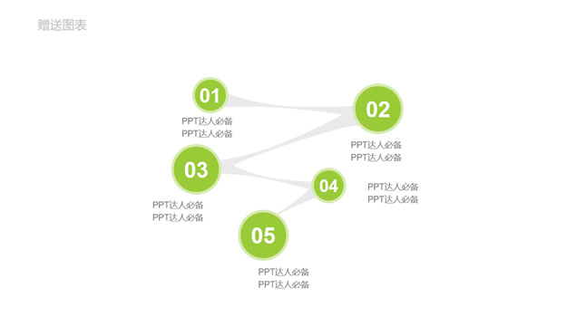 13套简约扁平化精美彩色ppt图表