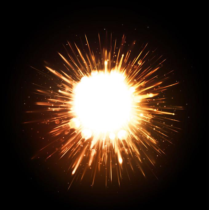 梦幻爆炸矢量设计素材