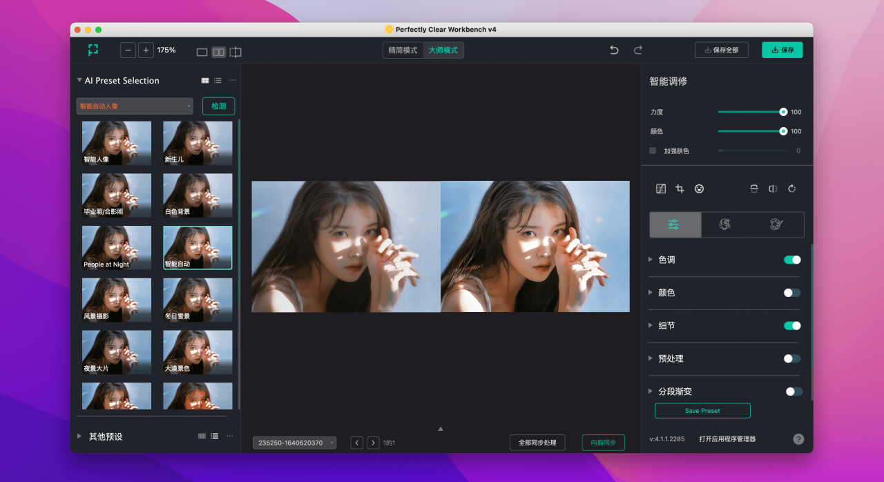 Perfectly Clear Workbench for mac v4.7.0.2783 永久激活版 智能图像清晰度处理软件