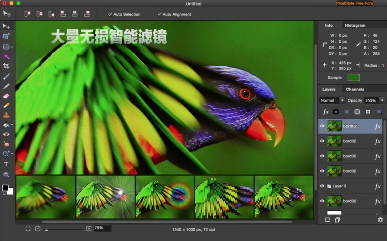 Photo Image Editor Pixelstyle for Mac v4.3.1激活版 图像编辑器