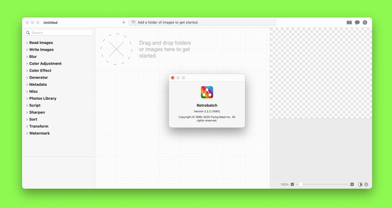 Retrobatch for mac v2.2.2注册激活版 图像批量处理软件