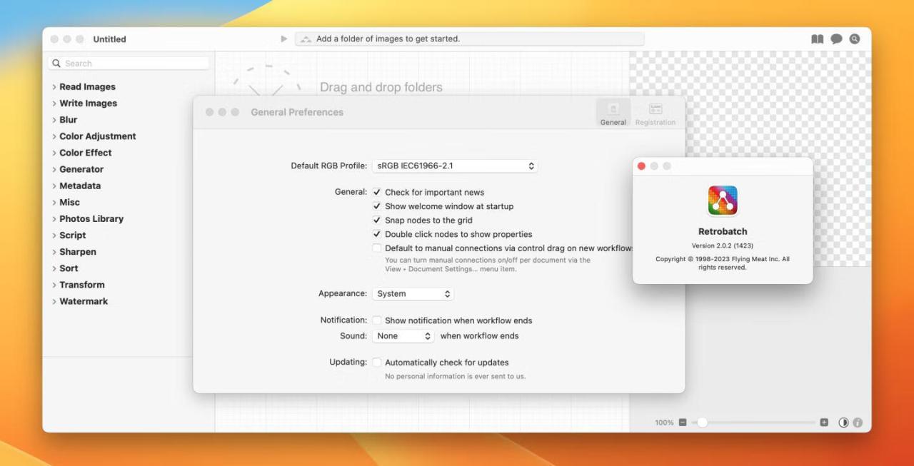 Retrobatch for mac v2.2.2注册激活版 图像批量处理软件