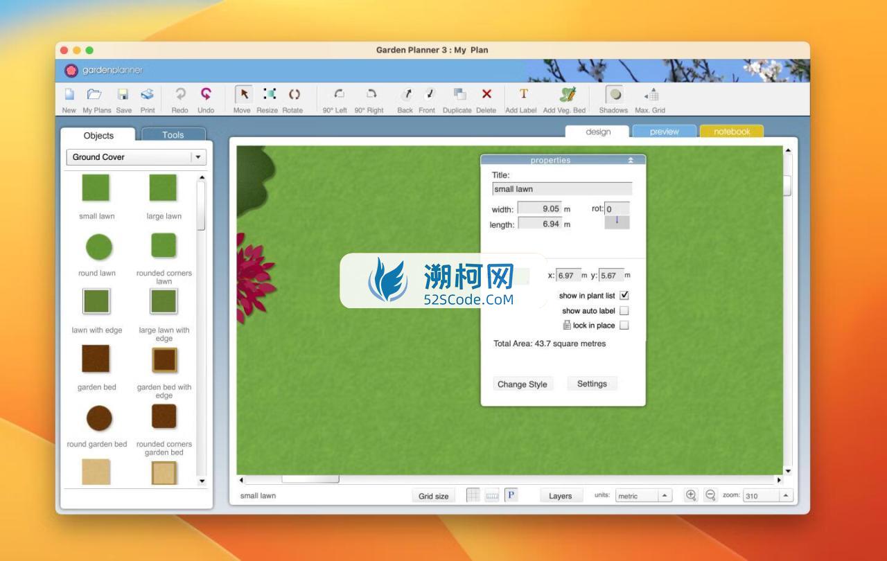 Garden Planner for Mac v3.8.74 注册激活版 园林绿化设计软件