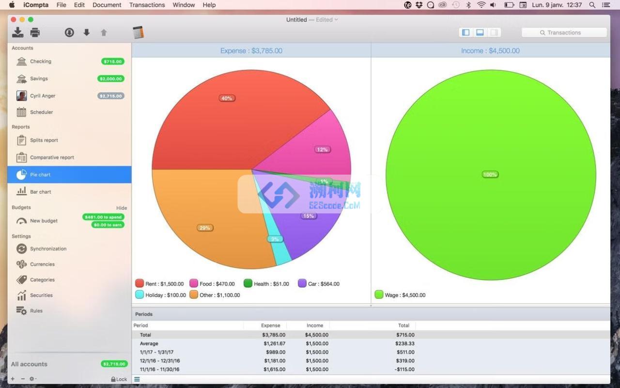 iCompta 6 for Mac v6.1.14激活版 个人财物管理工具