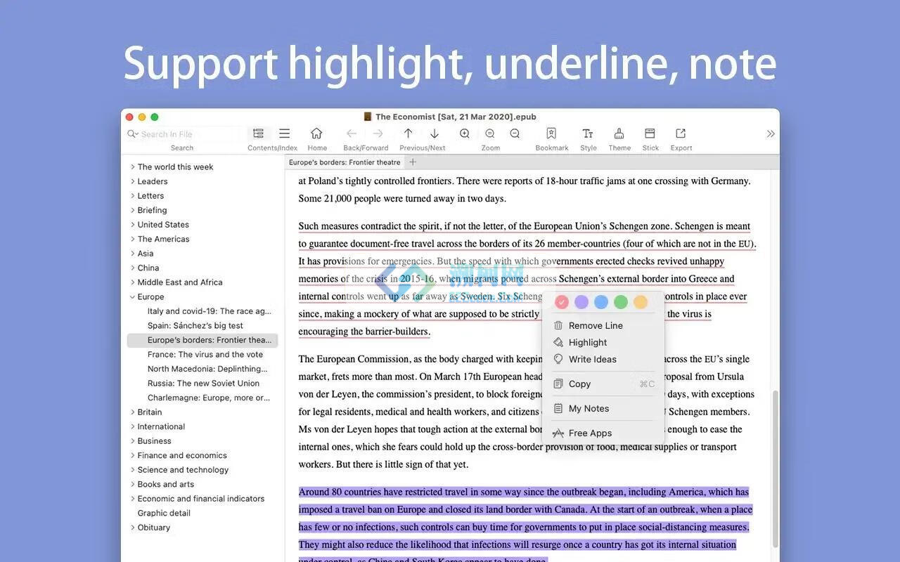 GM EPUB Reader Pro for Mac v2.8.2激活版 专业ePub阅读神器
