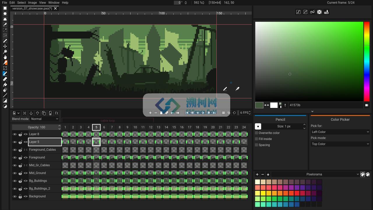 Pixelorama for Mac v1.1.1 中文版 像素动画编辑制作软件