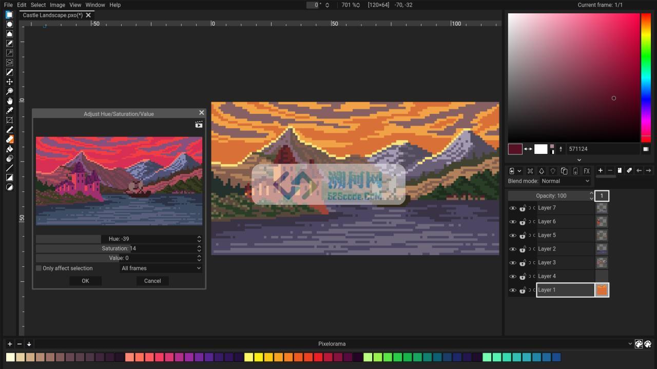 Pixelorama for Mac v1.1.1 中文版 像素动画编辑制作软件