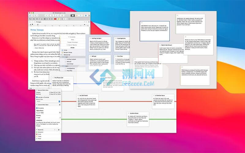 Scrivener 3 for Mac v3.4.0 中文激活版 最好用的mac写作软件