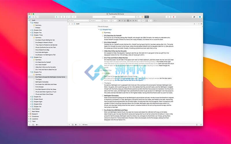 Scrivener 3 for Mac v3.4.0 中文激活版 最好用的mac写作软件