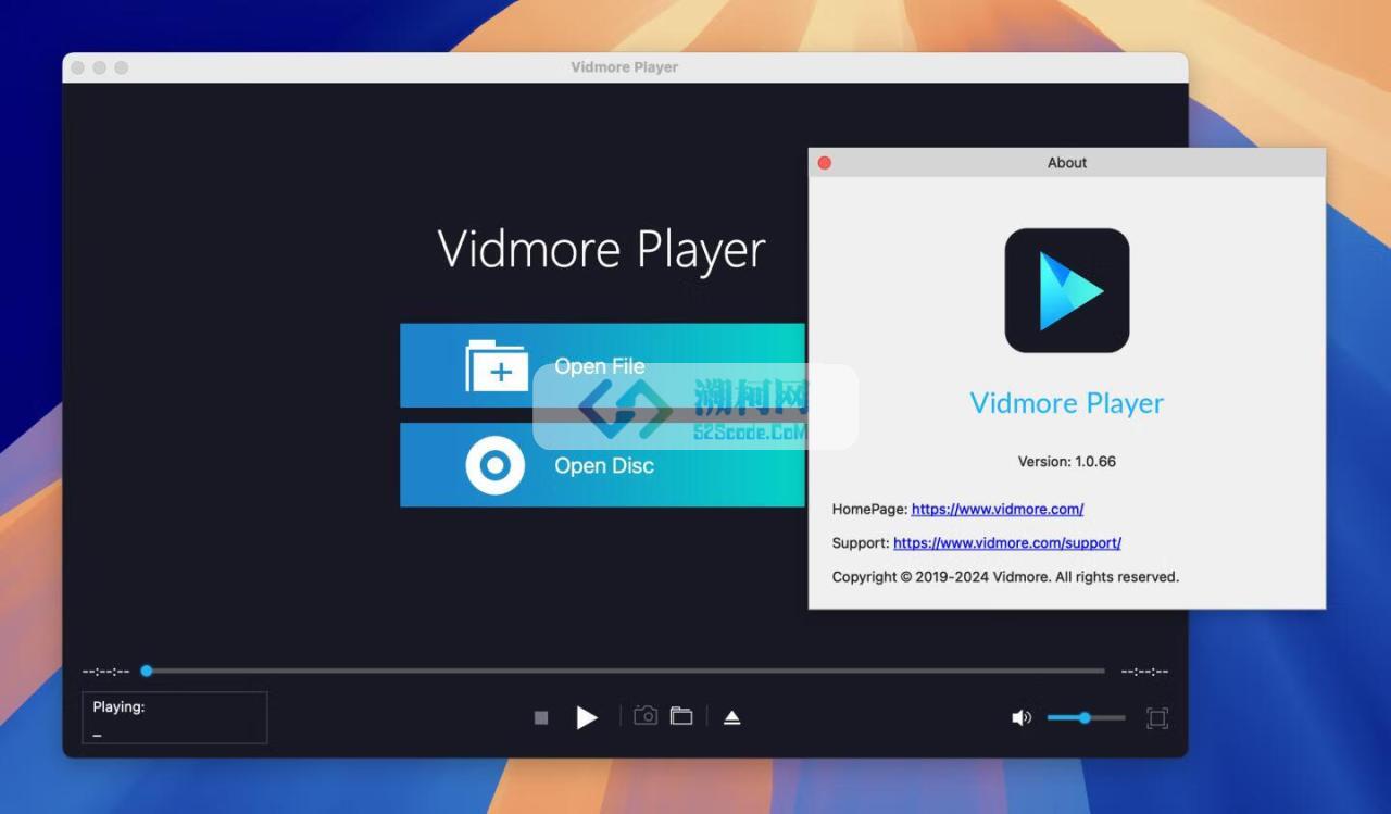 Vidmore Player for mac v1.0.68激活版 蓝光播放器
