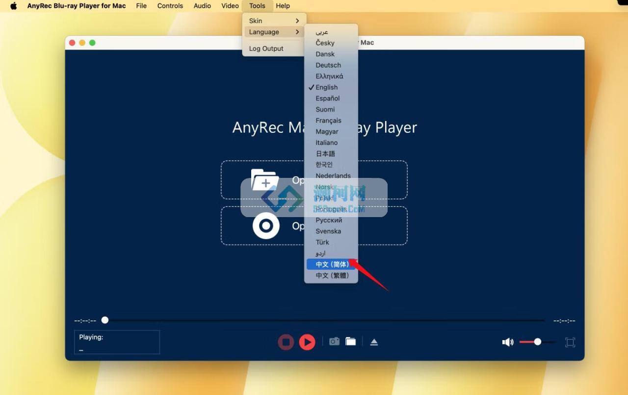 AnyRec Blu-ray Player for mac v1.0.18激活版 蓝光多媒体播放器