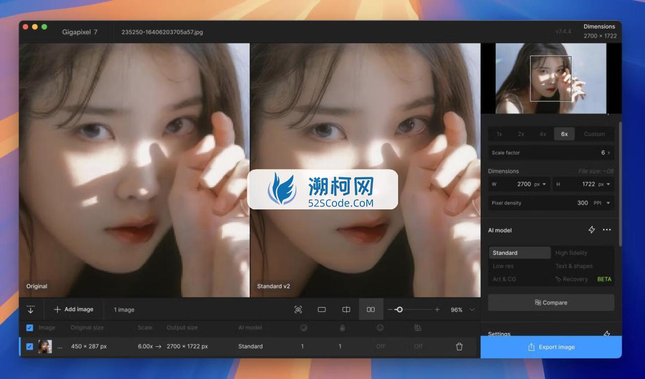 Topaz Gigapixel AI for Mac v8.0.0 直破版 图片无损放大软件