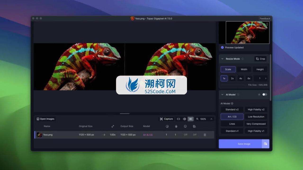 Topaz Gigapixel AI for Mac v8.0.0 直破版 图片无损放大软件