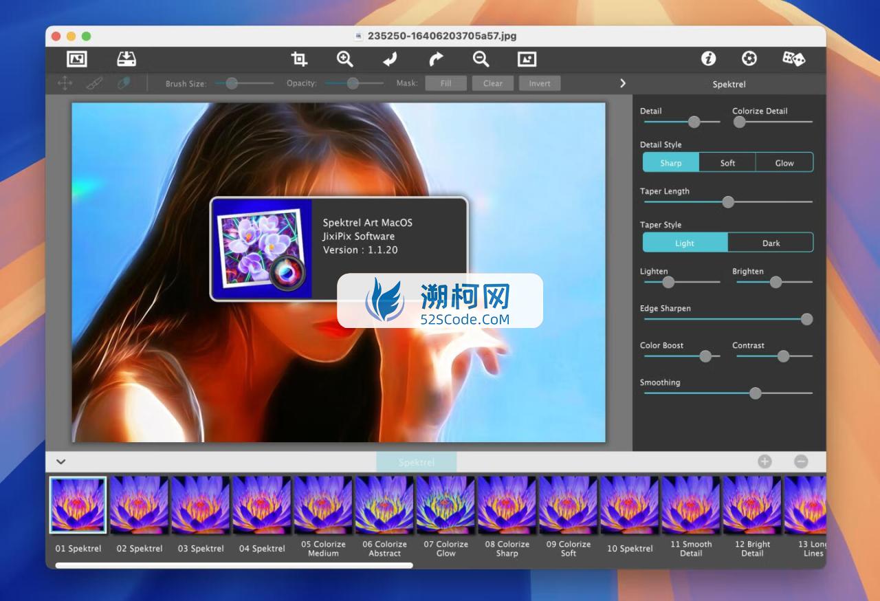 JixiPix Spektrel Art for Mac v1.1.20直装版 图片锐化工具 JixiPix Spektrel Art for Mac v1.1.20直装版 图片锐化工具