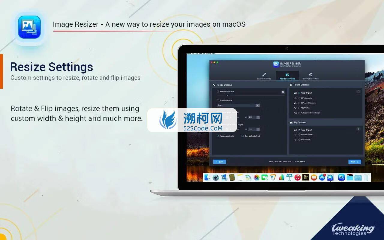Image Resizer - Resize Photos for Mac v4.1激活版 图像尺寸批量修改工具