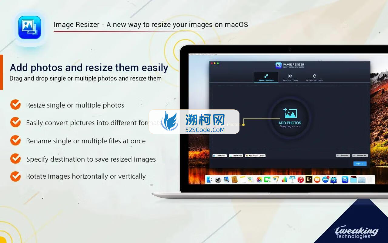 Image Resizer - Resize Photos for Mac v4.1激活版 图像尺寸批量修改工具