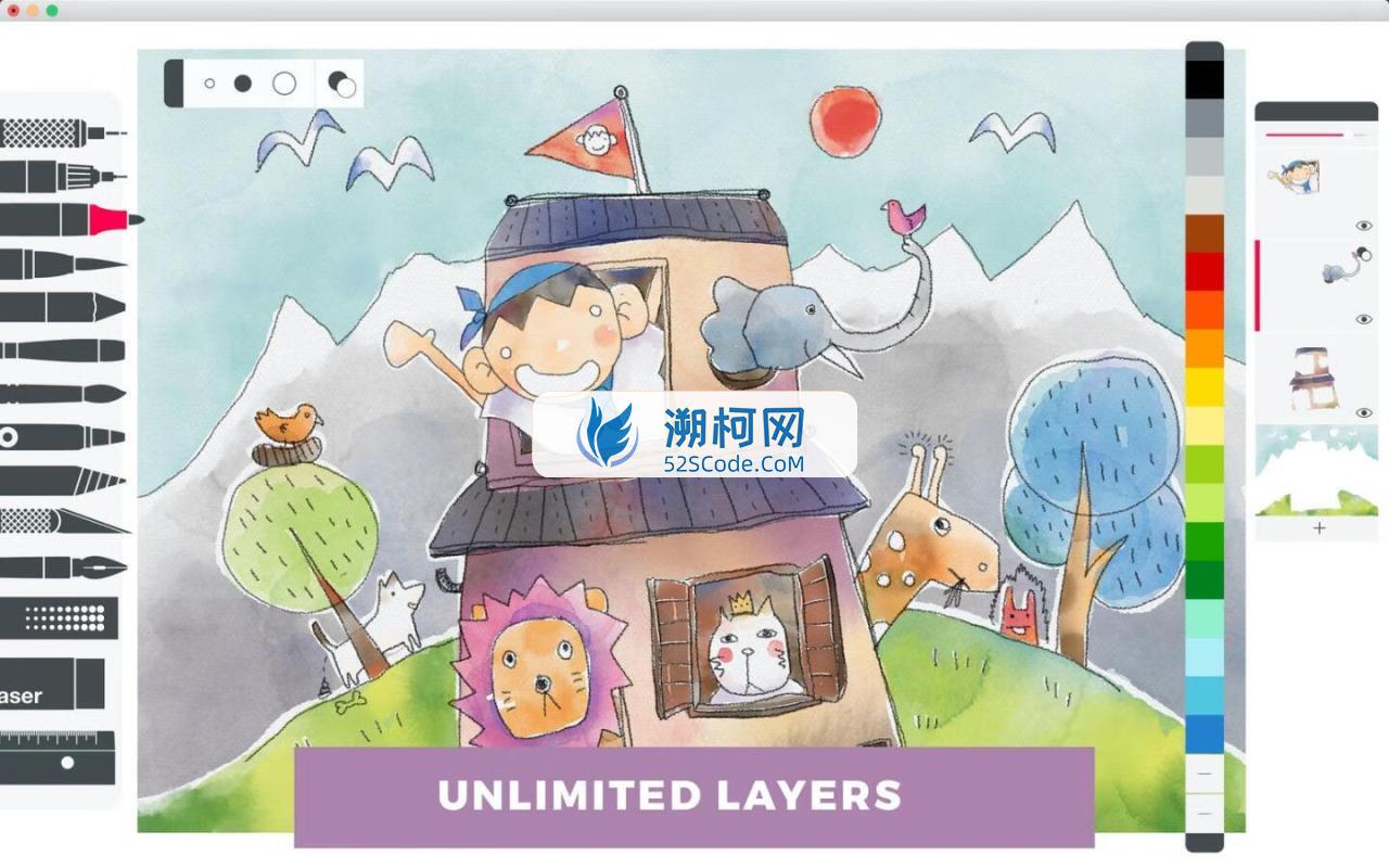 Tayasui Sketches Pro for Mac v6.5激活版 简易绘图工具