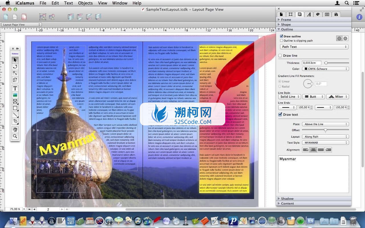 iCalamus for mac v2.27注册激活版 功能全面的版面设计工具