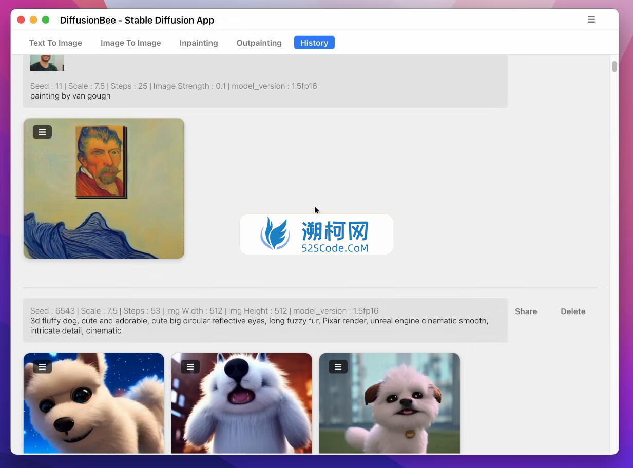 DiffusionBee for Mac v2.5.1 英文版 终极创意 AI 工具套件