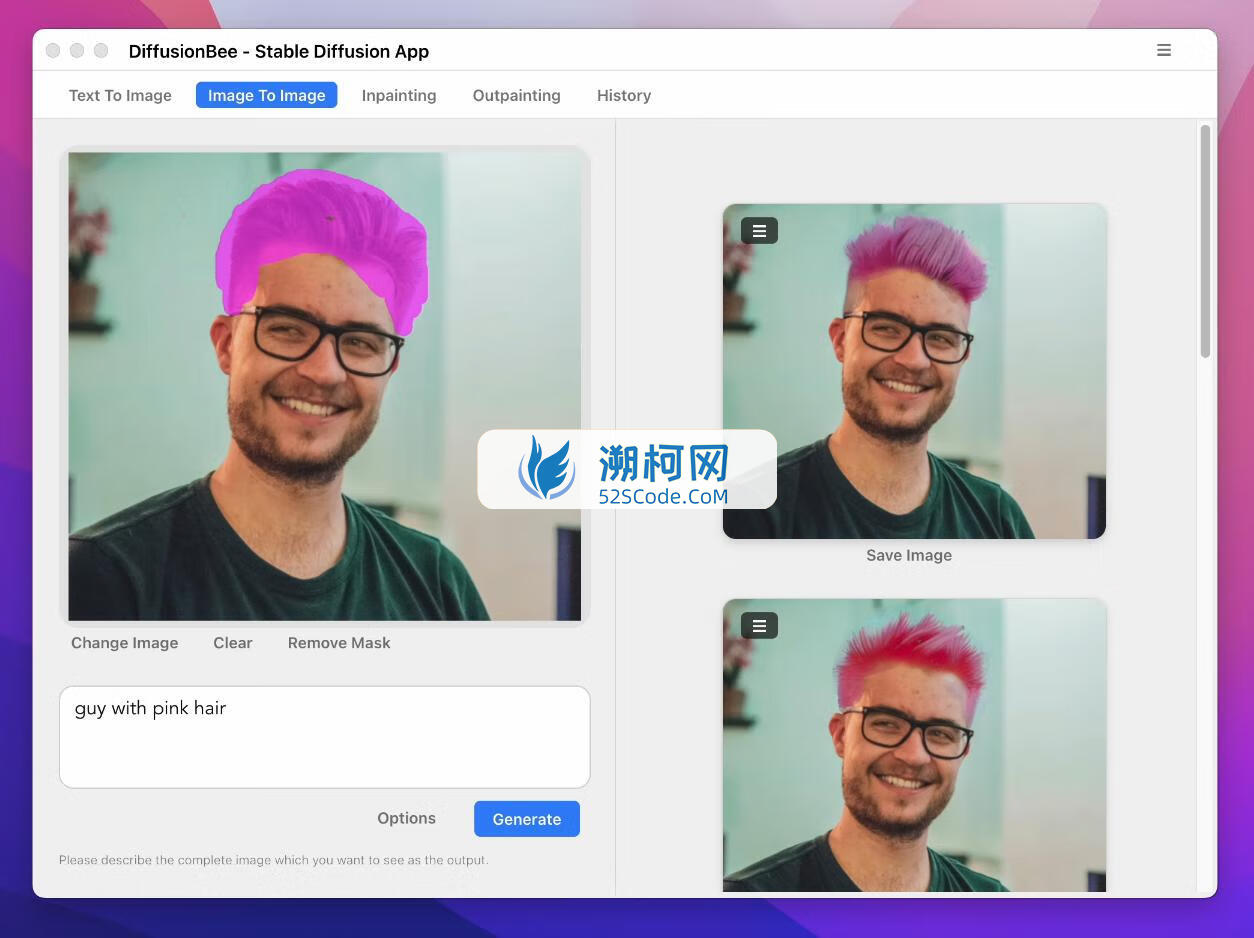 DiffusionBee for Mac v2.5.1 英文版 终极创意 AI 工具套件
