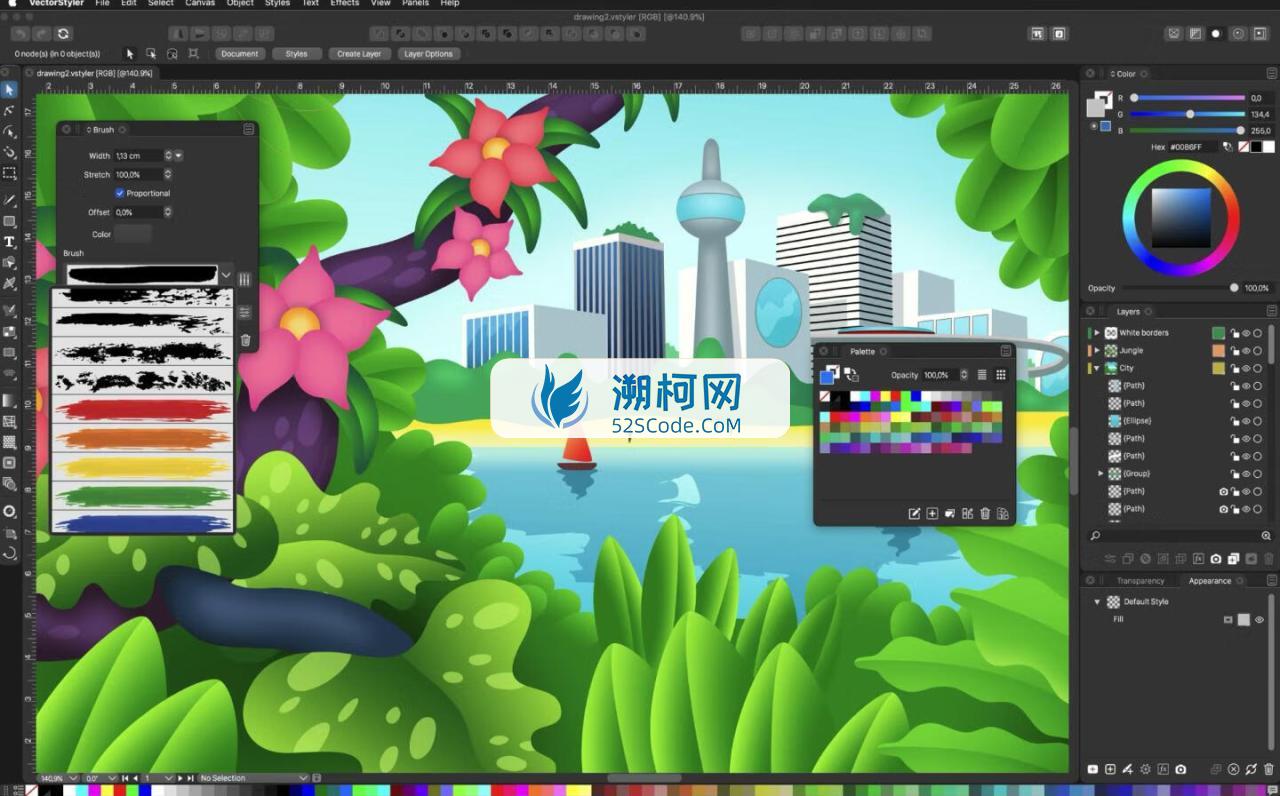 VectorStyler for Mac v1.1.094 英文版 专业的插画绘图软件