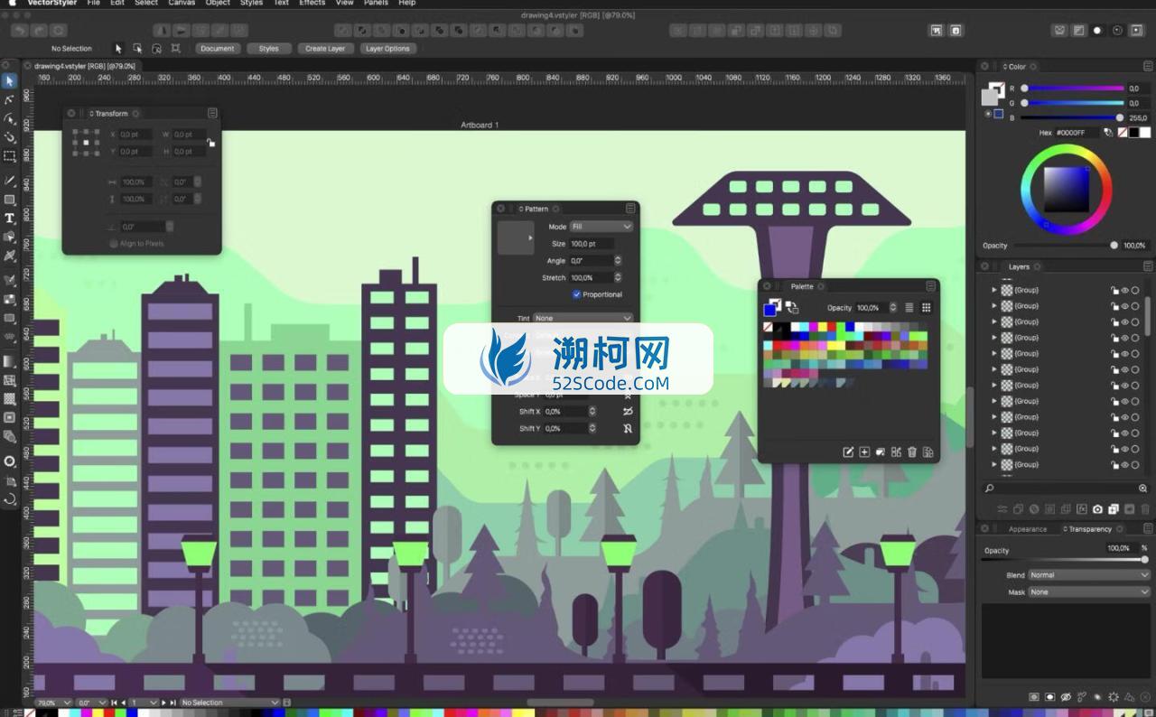 VectorStyler for Mac v1.1.094 英文版 专业的插画绘图软件