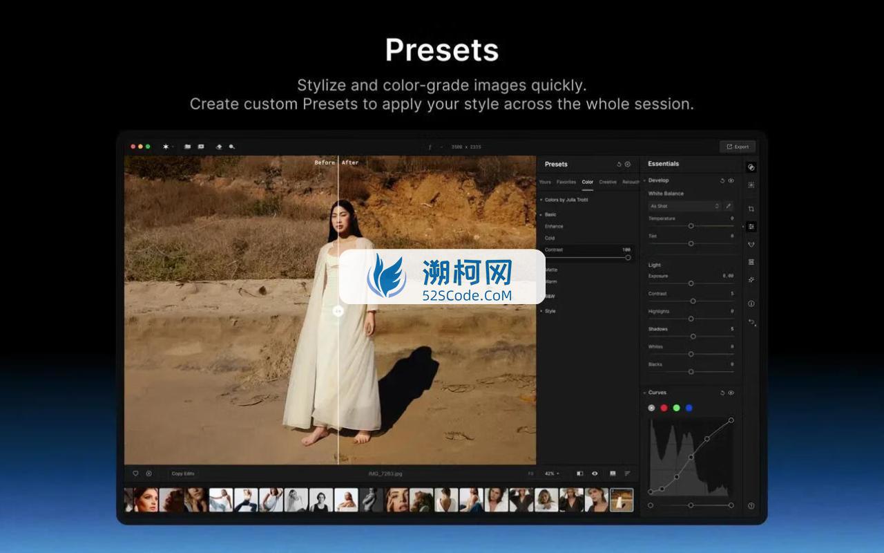 Aperty for Mac v1.3.1 (1403) 中文版 专业肖像的照片编辑软件，AI人像修饰的革命性工具，人像照片编辑软件