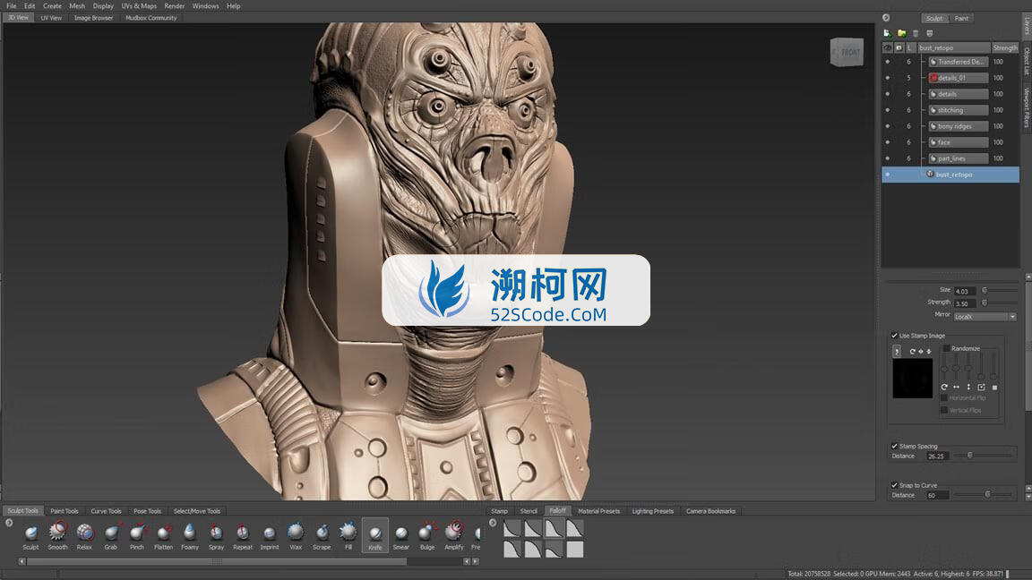 👍Autodesk Mudbox 2026 for Mac v2026 (1.0.3.49)永久中文破解版 3D数字绘画和雕刻软件 支持intel/M1-4