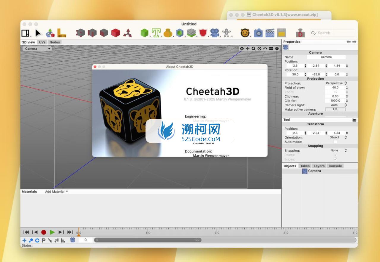 Cheetah3D for mac v8.1.3激活版 3D渲染建模软件