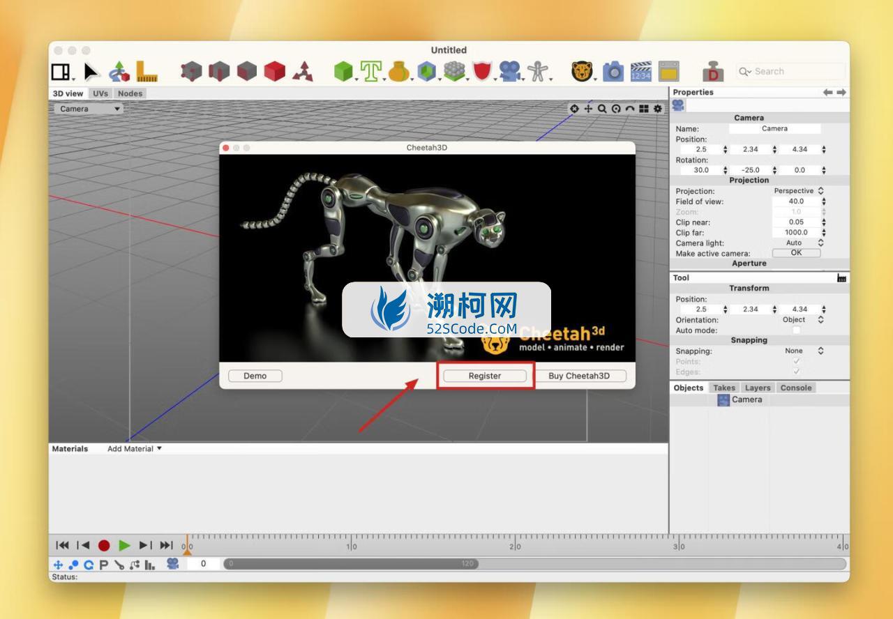 Cheetah3D for mac v8.1.3激活版 3D渲染建模软件