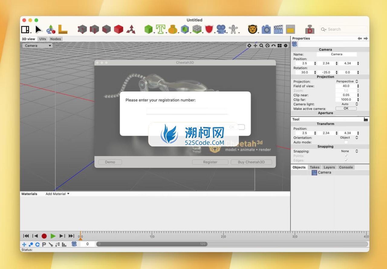Cheetah3D for mac v8.1.3激活版 3D渲染建模软件