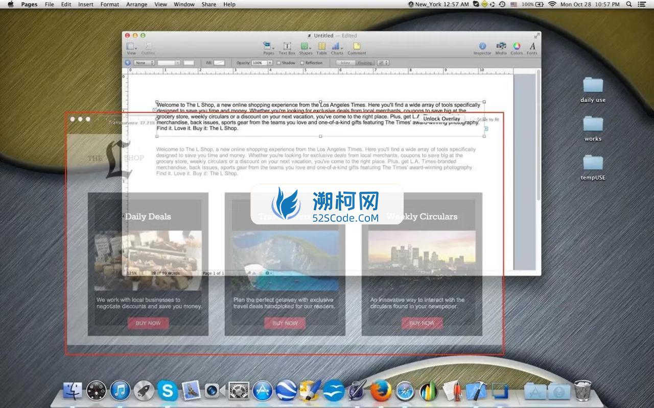 Overlay for Mac v4.32 英文激活版 图像和文档透明显示工具