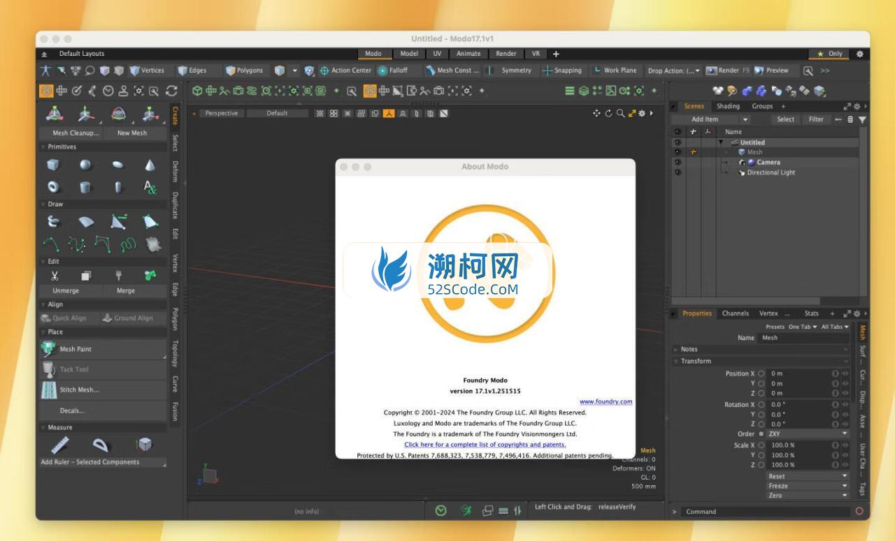 The Foundry Modo 17 for Mac v17.1v1激活版 3D设计建模软件